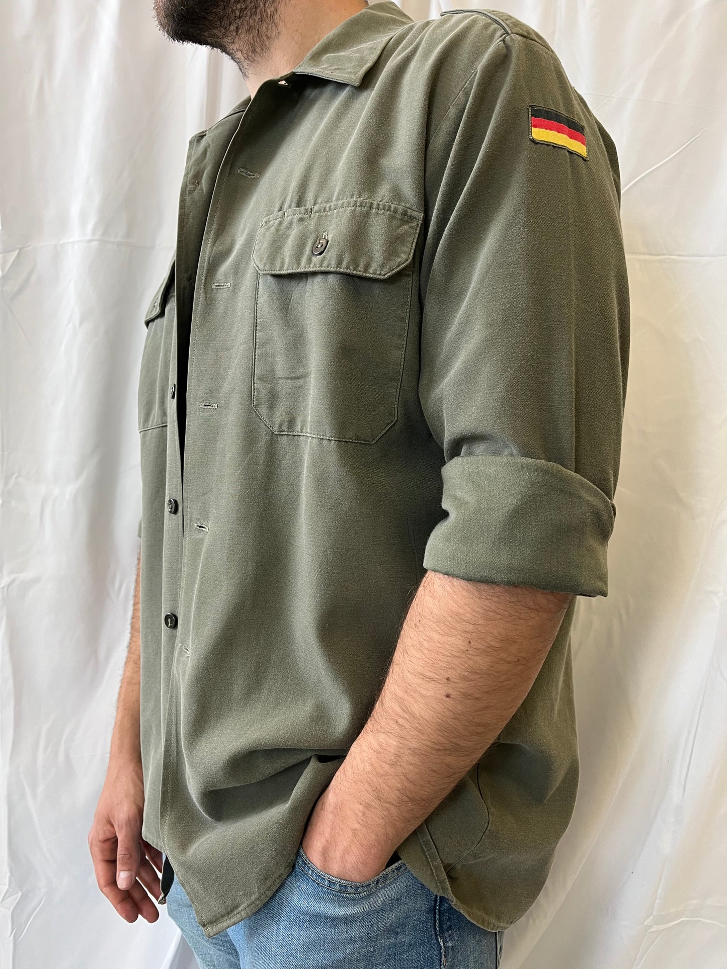 Camicia militare uomo